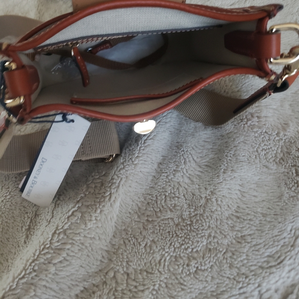 Dooney & Bourke Black and Brown Crossbody Bag - Picture 4 of 10